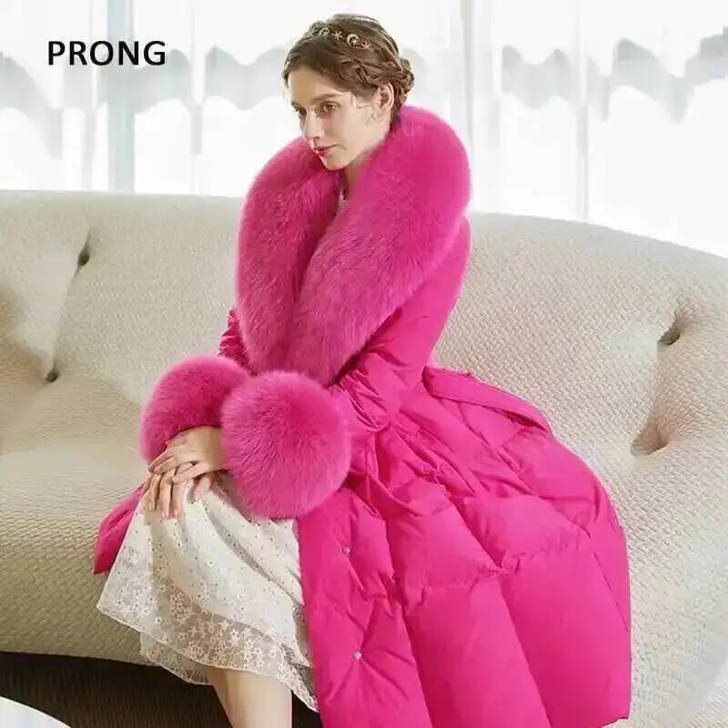 100% gerçek tilki kürk yaka kı - Winter Clothing Pk incelemesi ve fiyatı